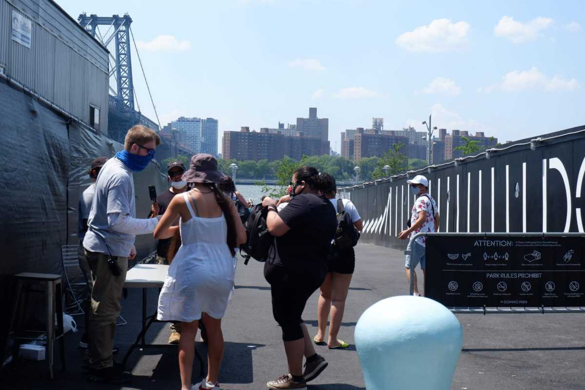 Domino Park guards