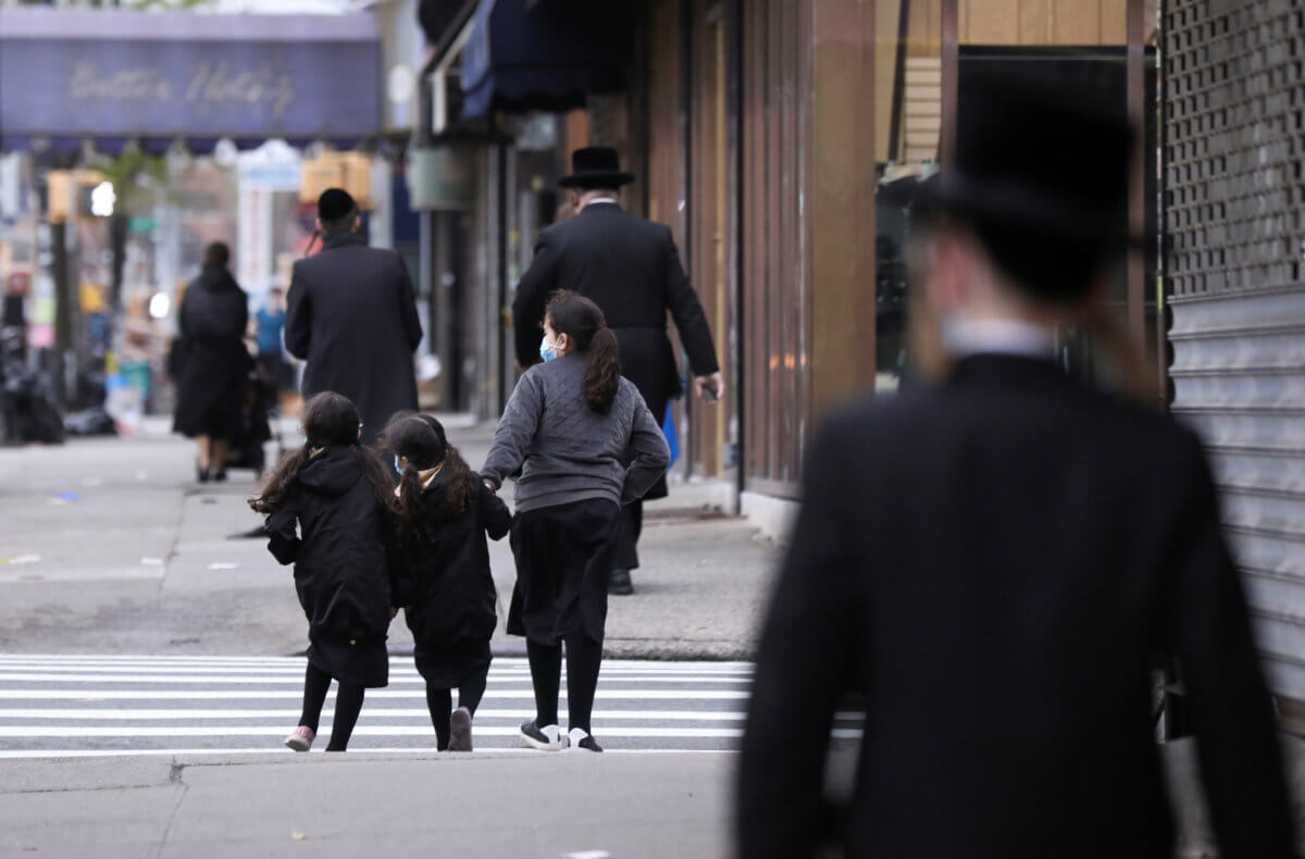The Orthodox Jewish community reacts during the outbreak of the coronavirus disease (COVID19) in the Brooklyn borough of New York