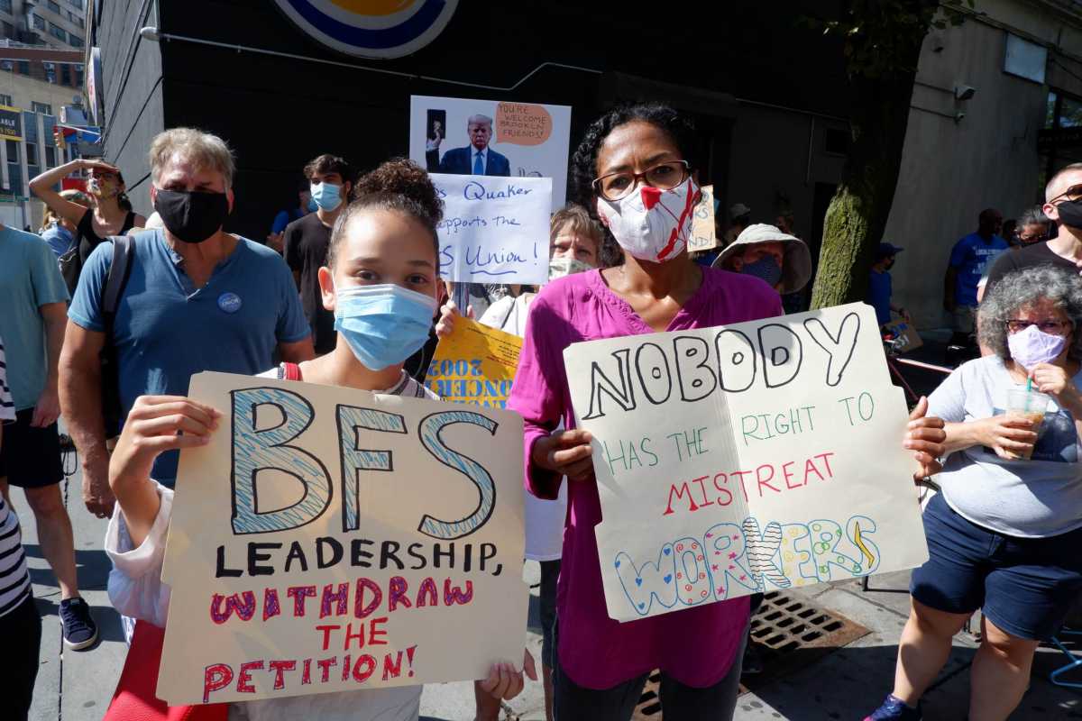 BFS union protest