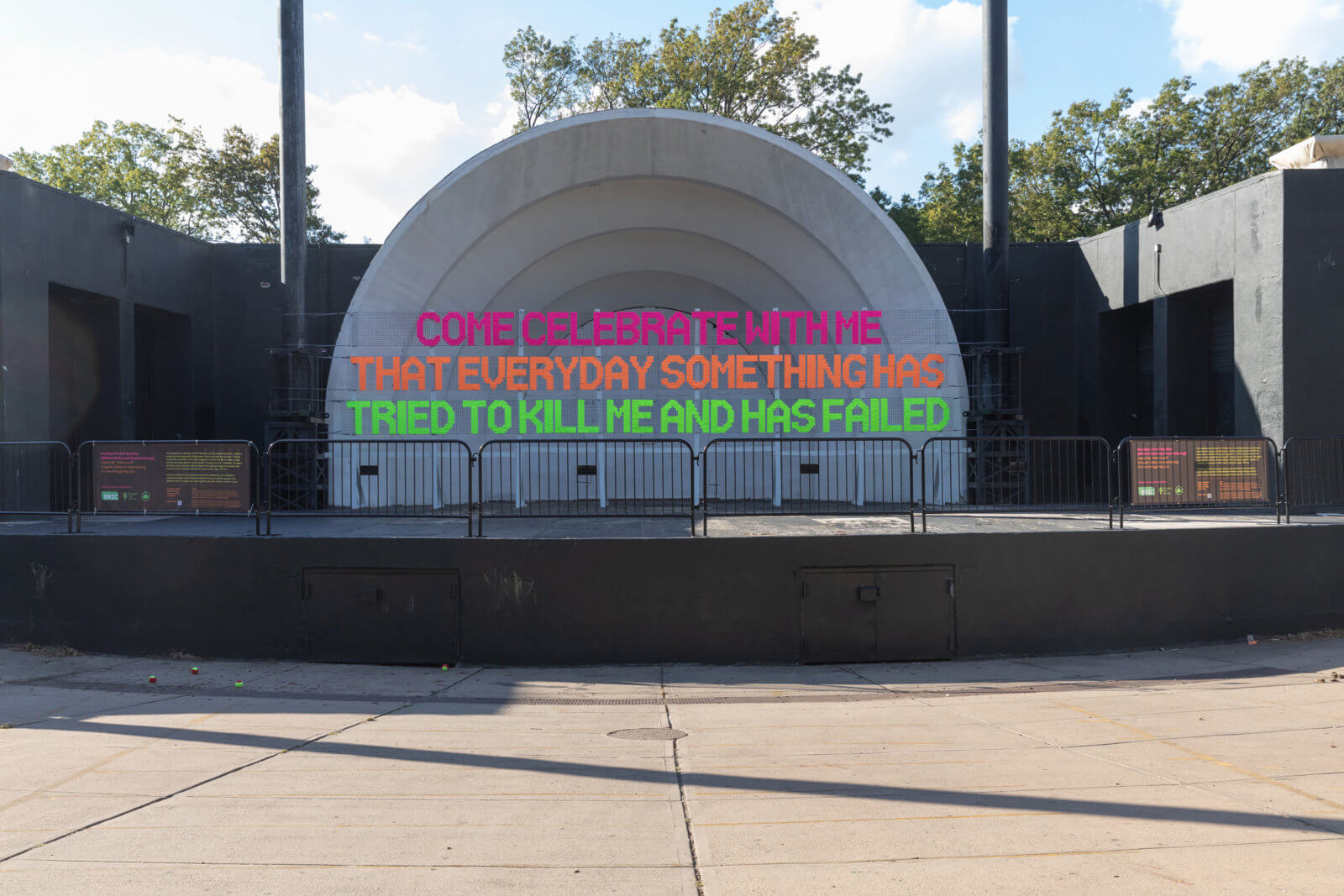 HiArt! Machine installs new work at Prospect Park Bandshell
