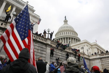 Supporters of U.S. President Donald Trump gather in Washington