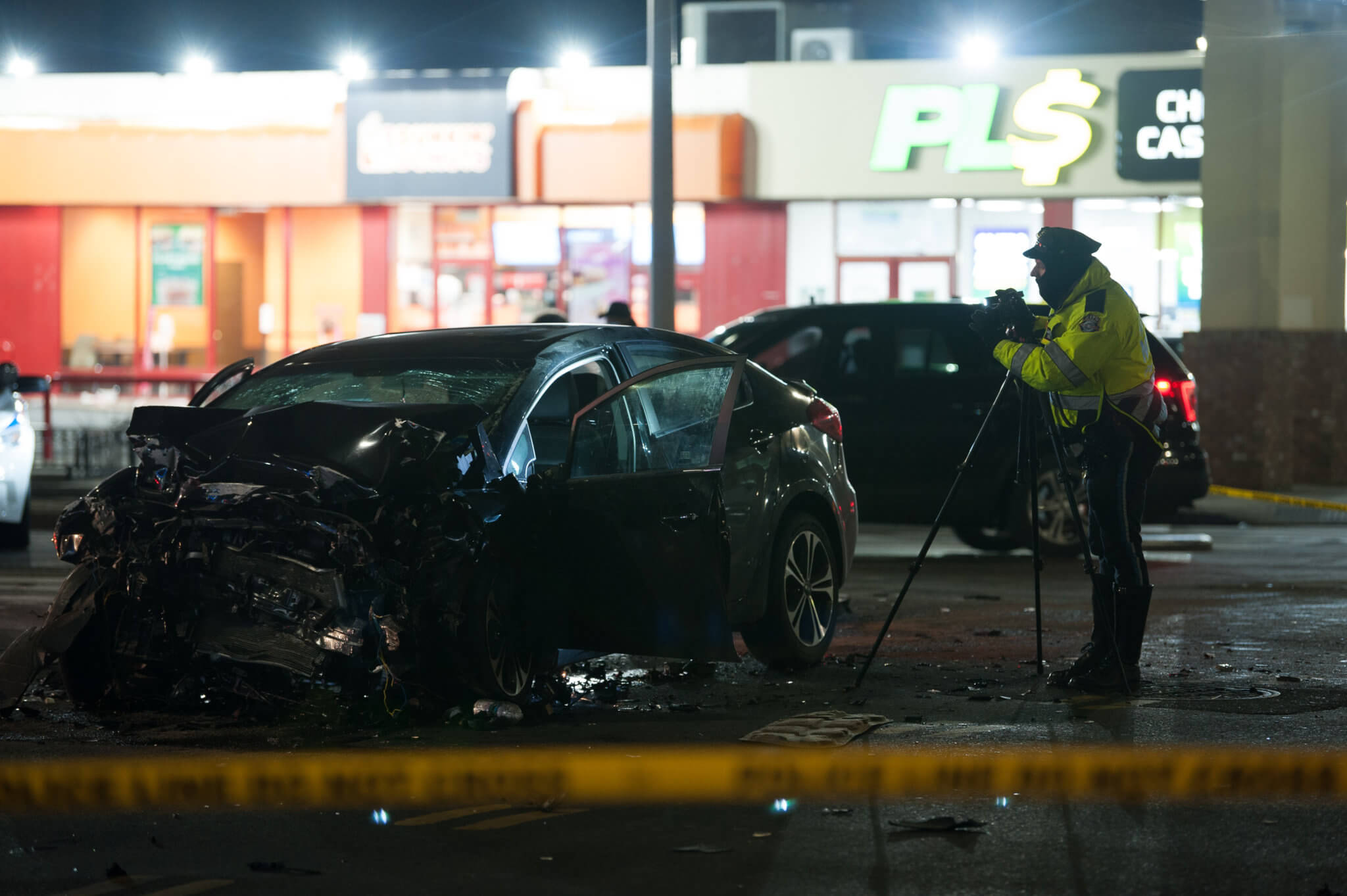Six injured in highspeed Brownsville crash involving sedan and MTA bus