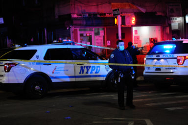 Officers fron the 72 Probe a stabbing at 7th Avenue and 57 Street.
