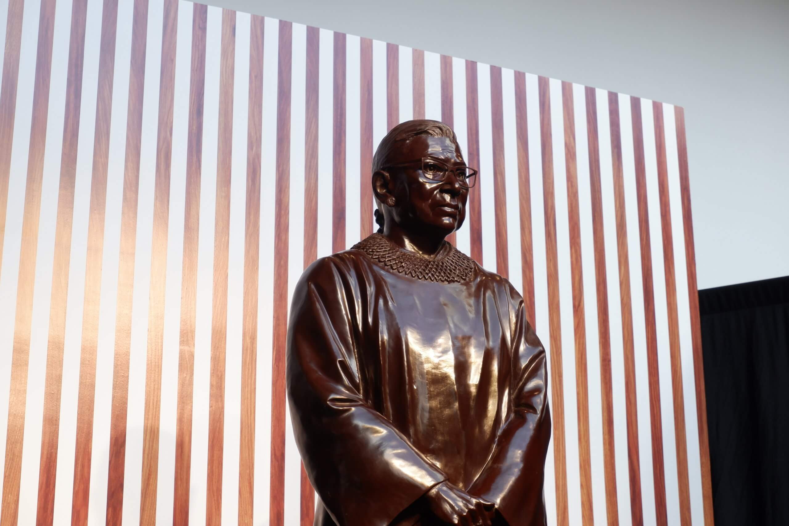 Herroner! New Ruth Bader Ginsburg statue unveiled at City Point ...