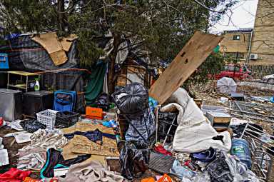 homeless encampment