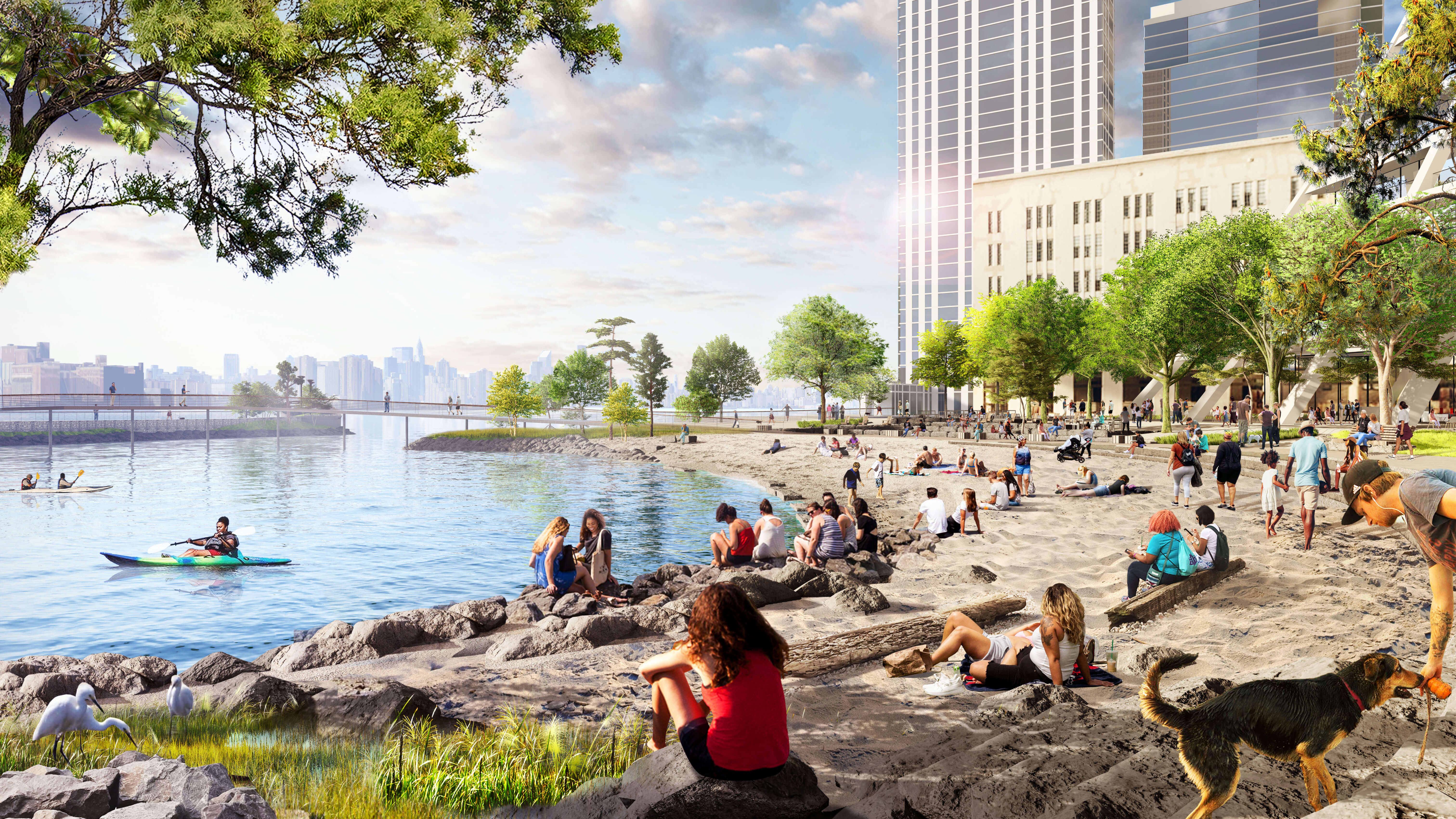 river ring beach rendering