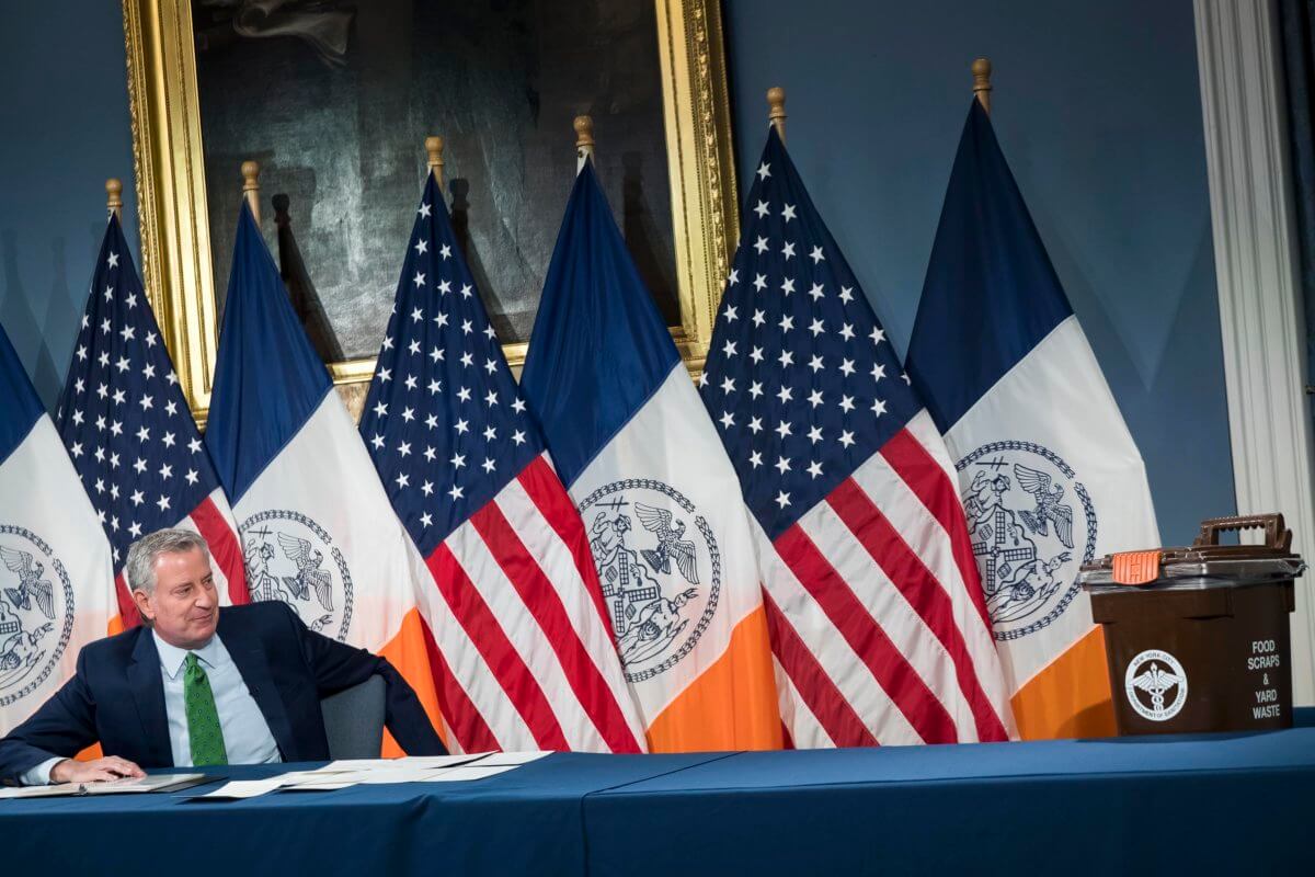 de blasio brown bin compost