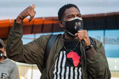 NYC: New Yorker rally after Goerge Floyd verdict