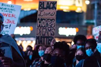 NYC: New Yorker rally after Goerge Floyd verdict