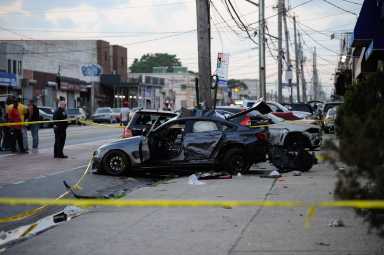 the scene of the crash