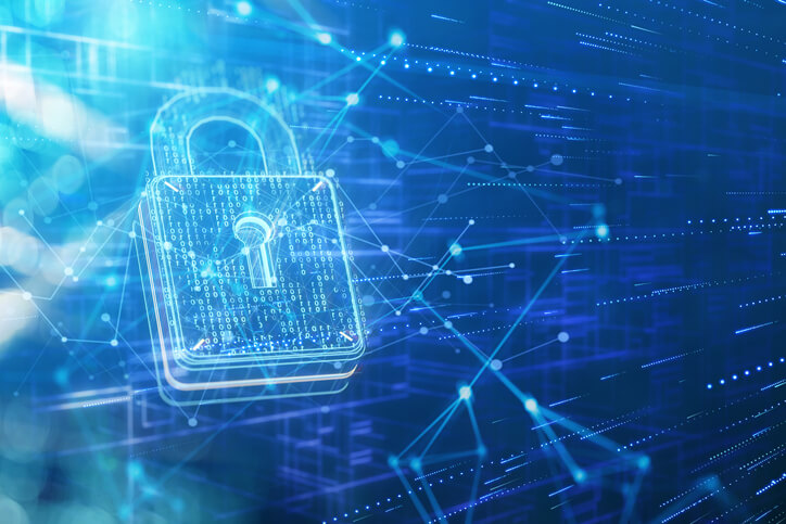 Security padlock and network data