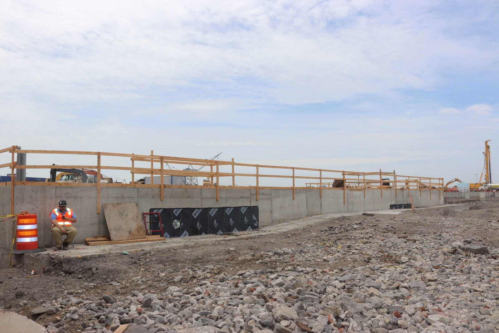 Construction begins at future Amazon warehouse on the Red Hook