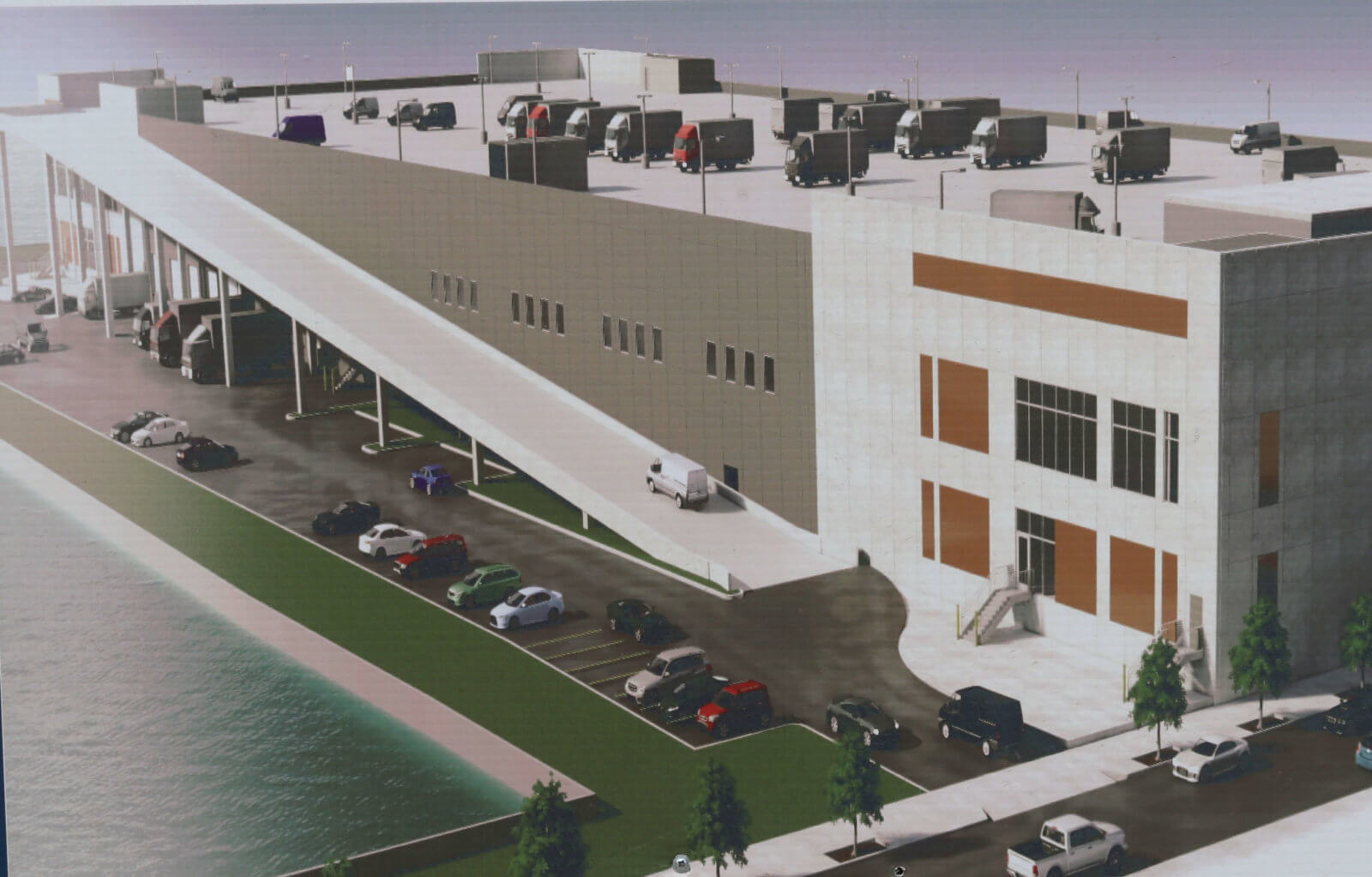 Construction begins at future Amazon warehouse on the Red Hook