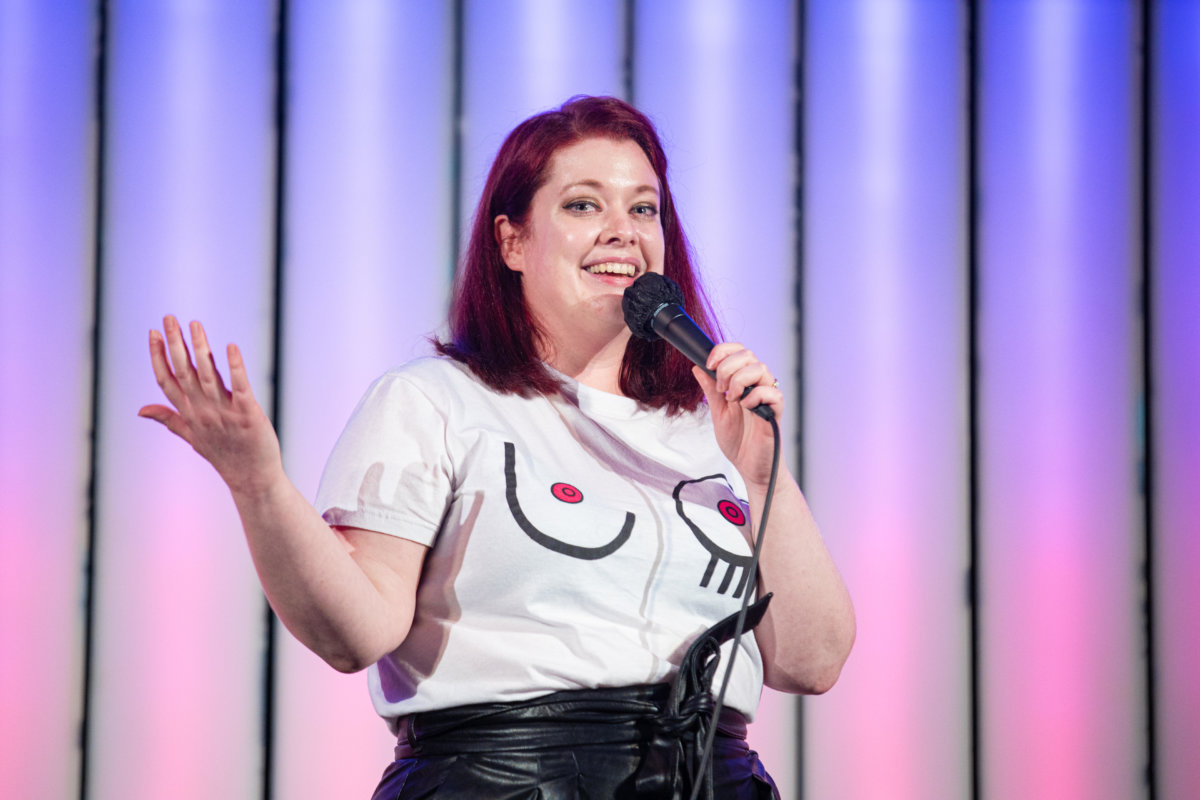 Natalie Wall boob shirt