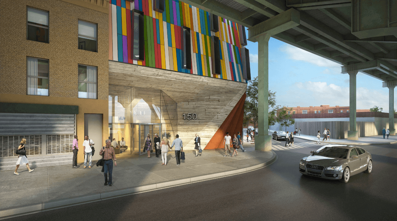 A pop of color! Developer seeks rezoning for eyecatching commercial