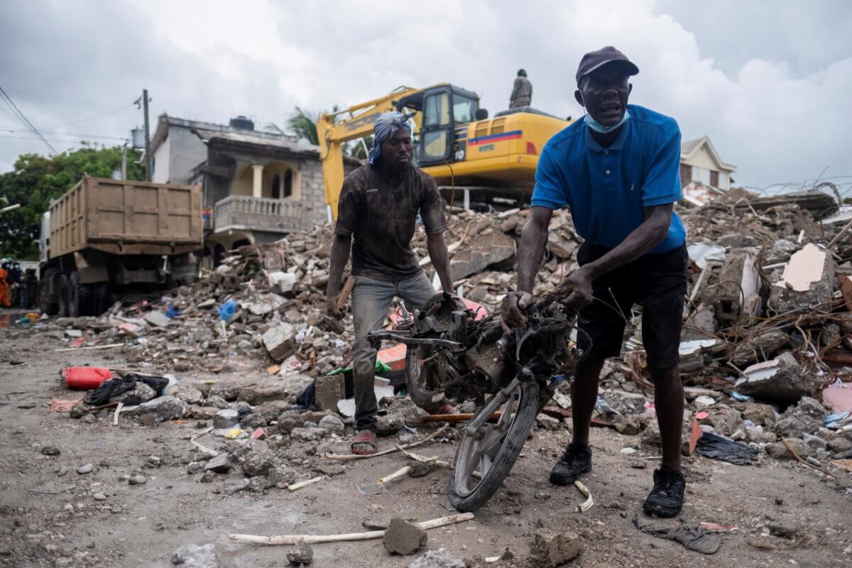 Aftermath of a 7.2 magnitude quake in Les Cayes