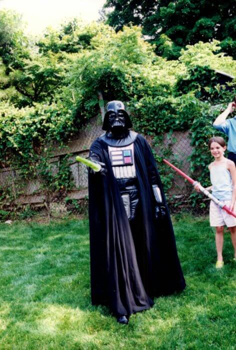 Anthony Perez in a Darth Vader Halloween costume