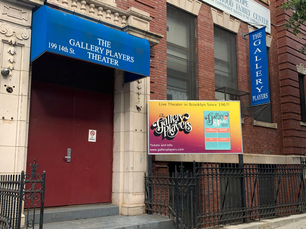 outside of gallery players, one of Brooklyn's small theaters