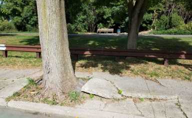 a gerritsen beach sidewalk
