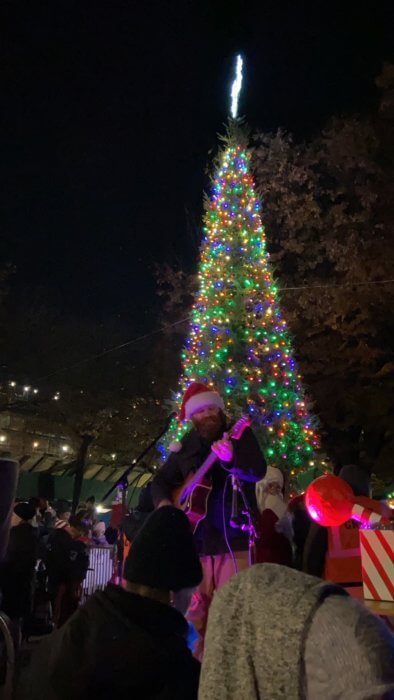 park slope tree lighting small business saturday