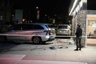 A car accident left three people hurt, including a  teenager.