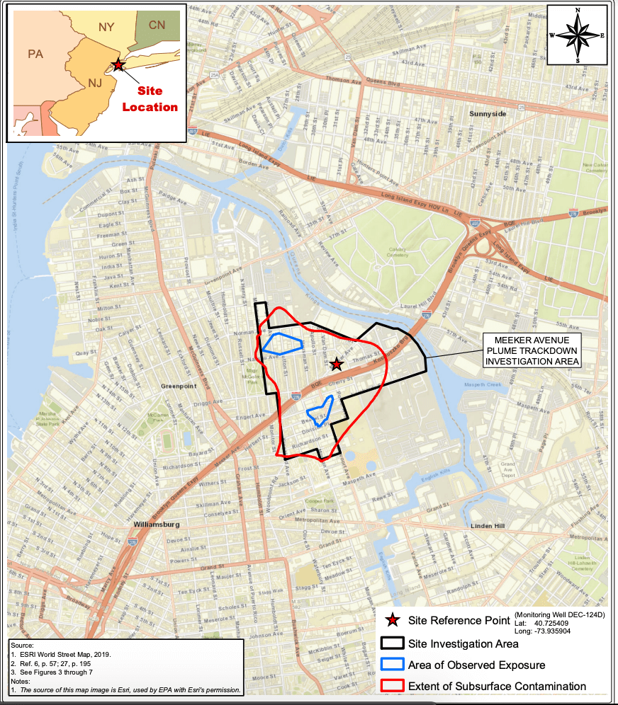 meeker avenue plume map