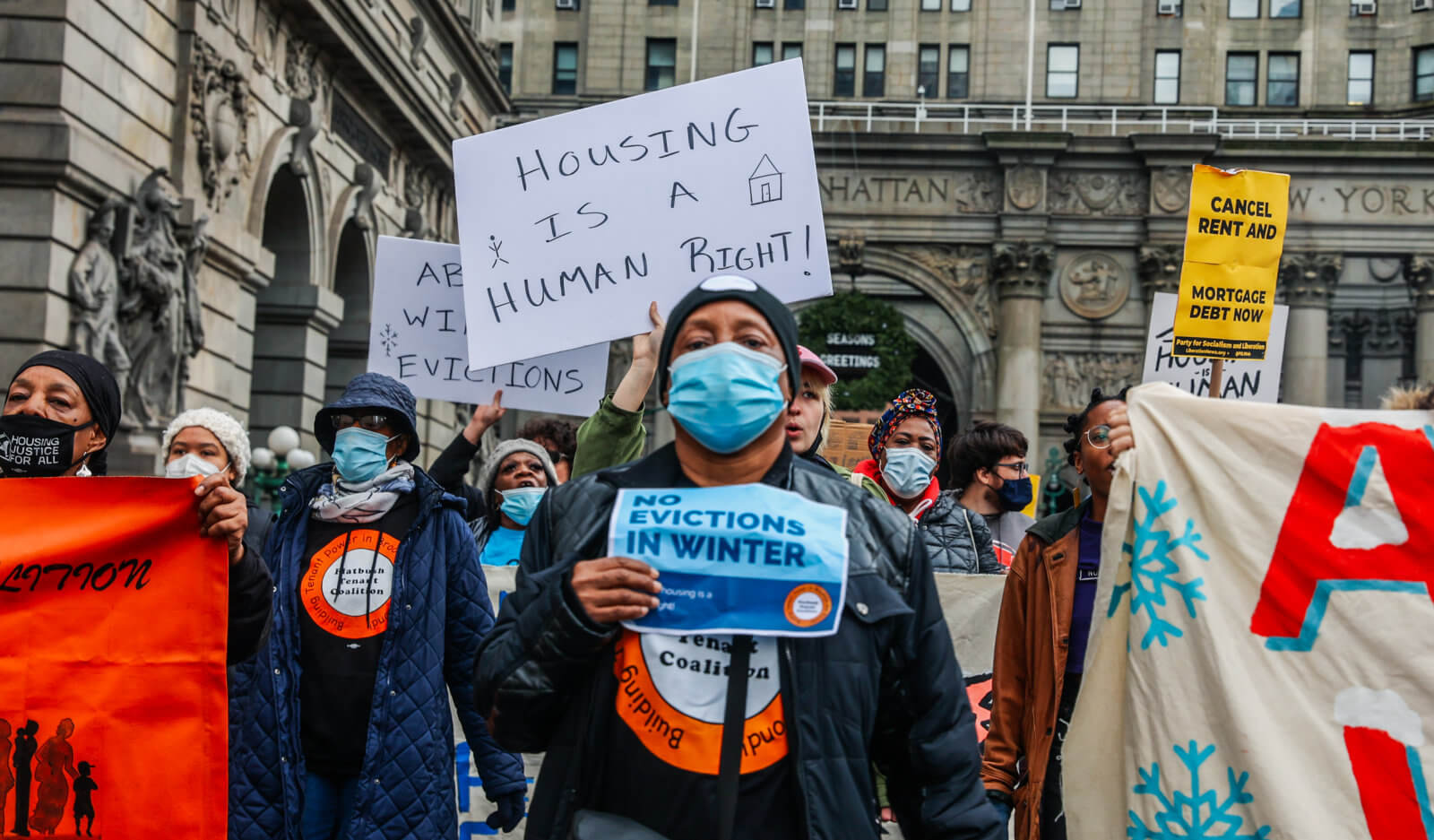 Brooklyn housing activists march to end winter evictions