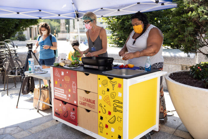 brooklyn public library project food cart