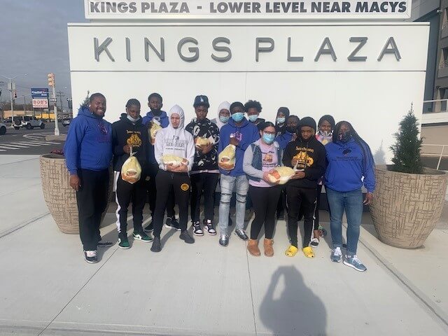 Kings Plaza Turkey Distribution with Teacher’s Prep Students