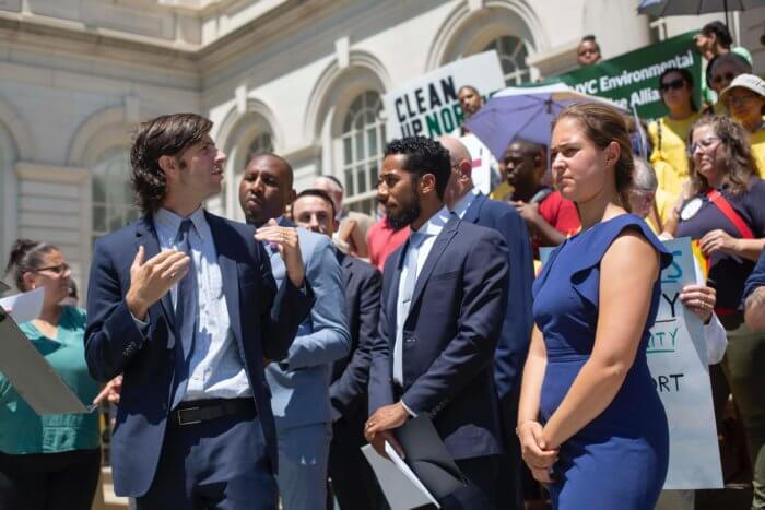 stephen levin and antonio reynoso outside city call