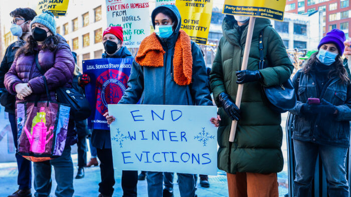 activists call for an end to winter evictions