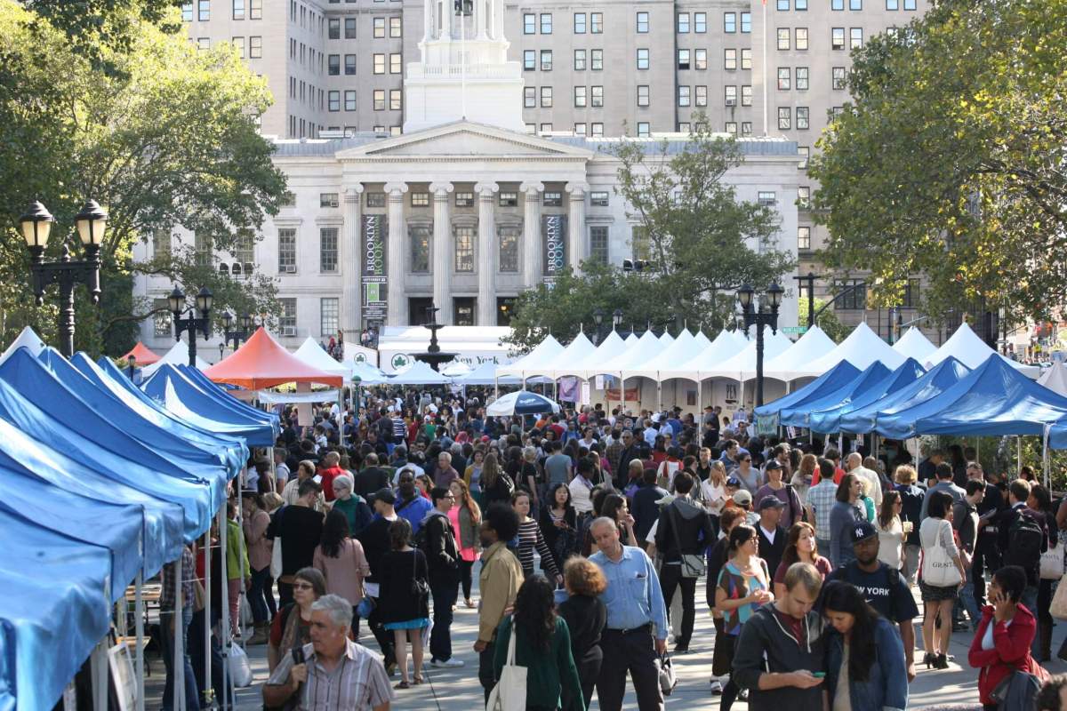 crowd outdoors-creditBrooklynBookFestival