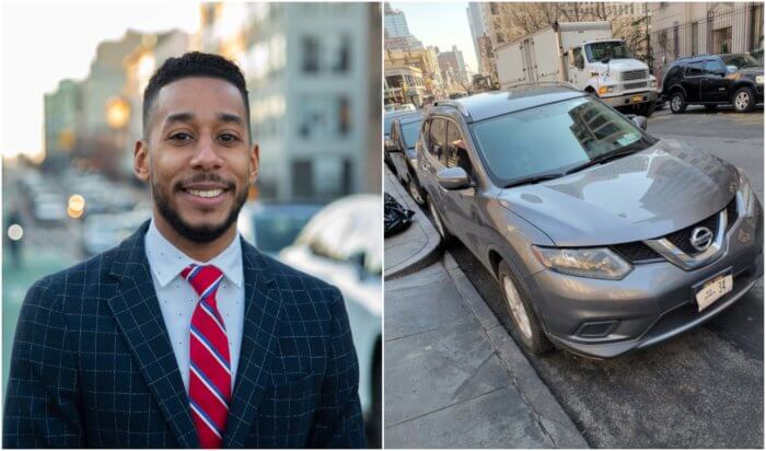 brooklyn borough president illegally parked car