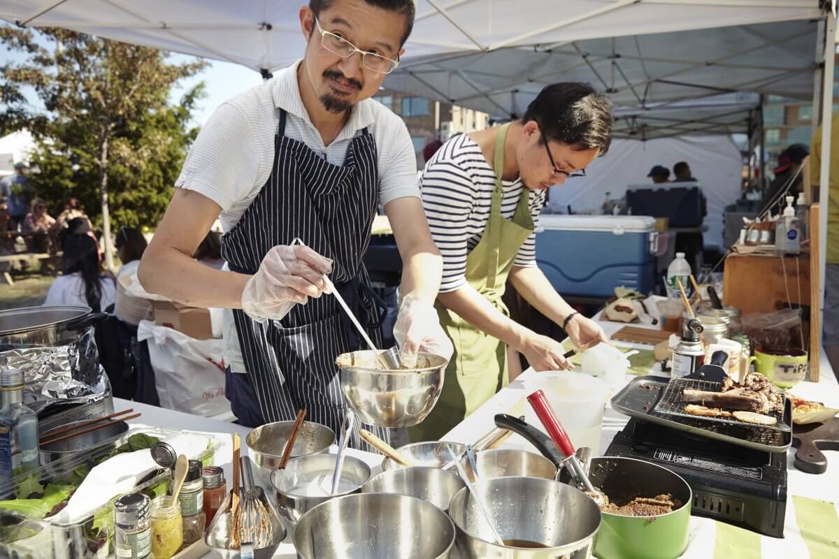 Smorgasburg Brooklyn Flea Food Market, Brooklyn, NY. September 2014.
