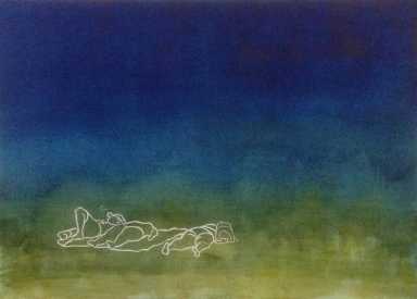 BWAC painting people on blue and yellow background