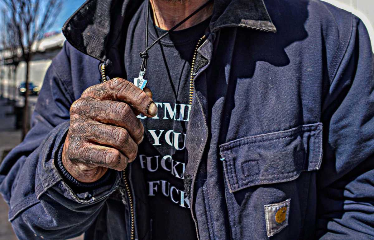 man who used to live in now-destroyed homeless encampment