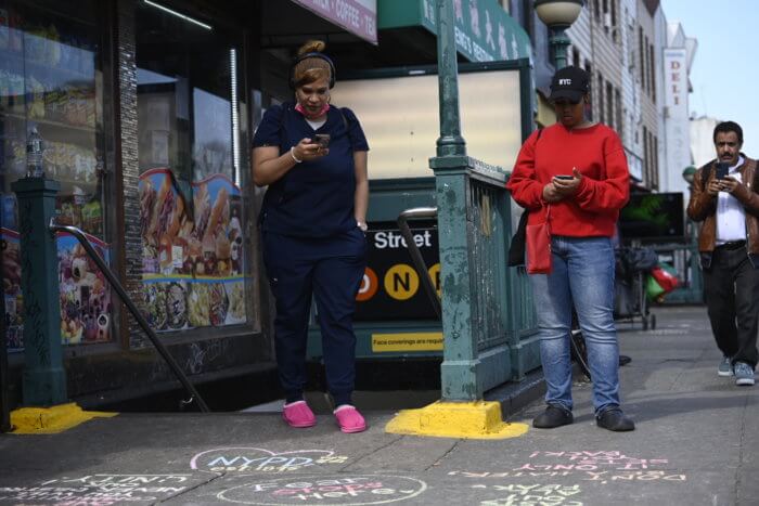 people take pictures in sunset park