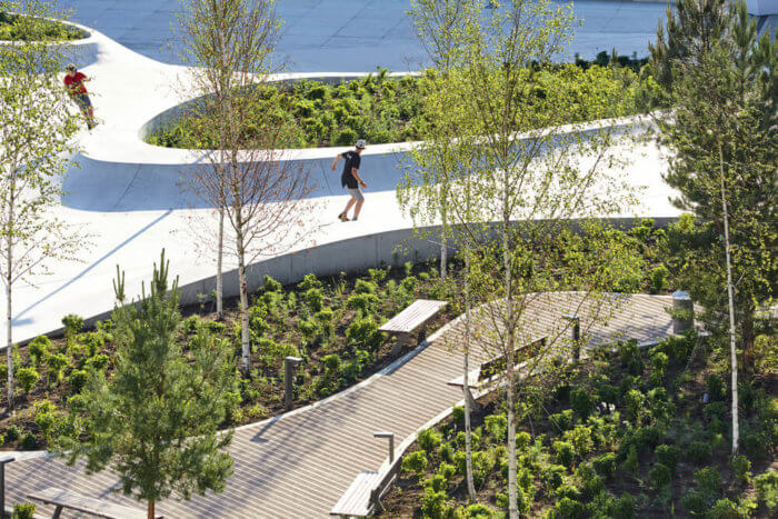 rendering of skate garden funded with participatory budgeting