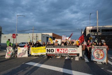 liquified natural gas protest