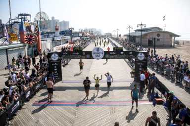 brooklyn half marathon finish line