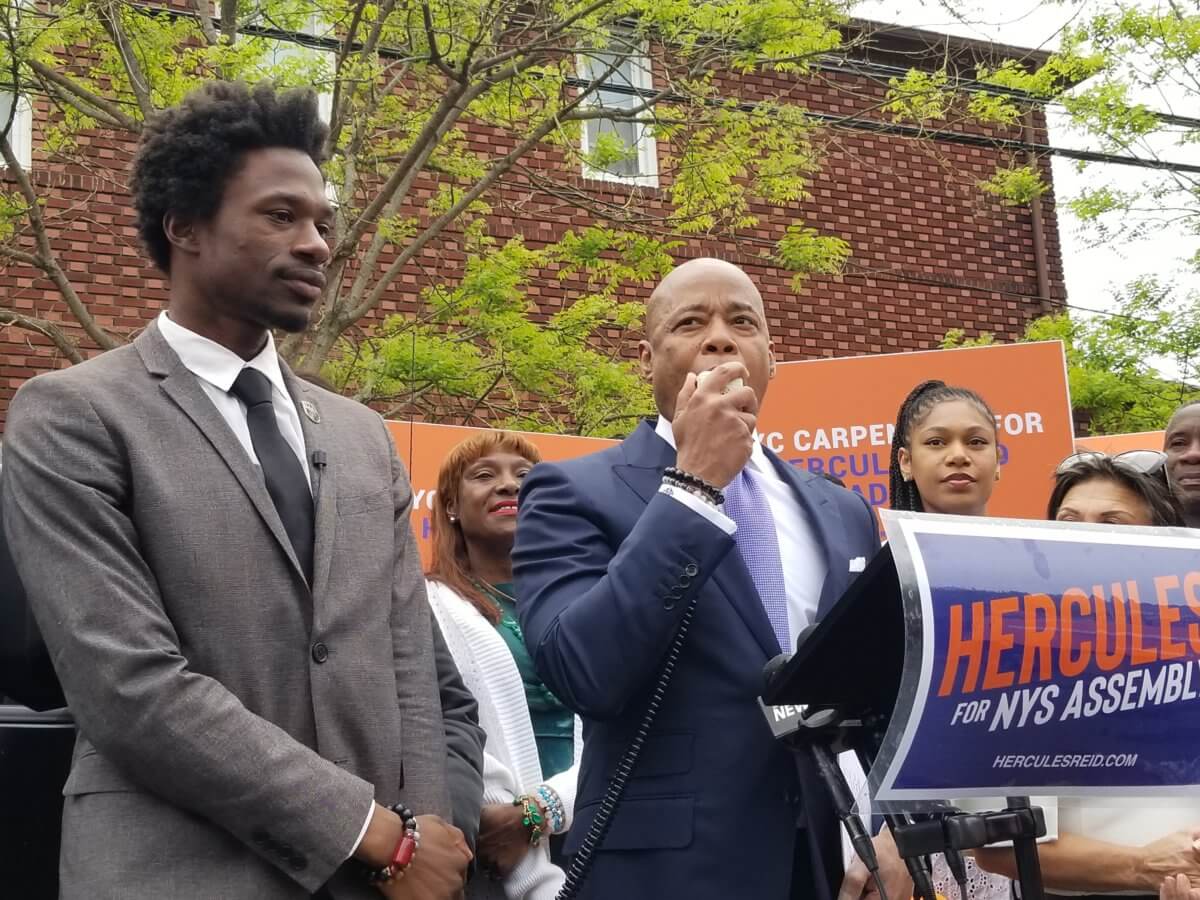 hercules reid endorsed by eric adams