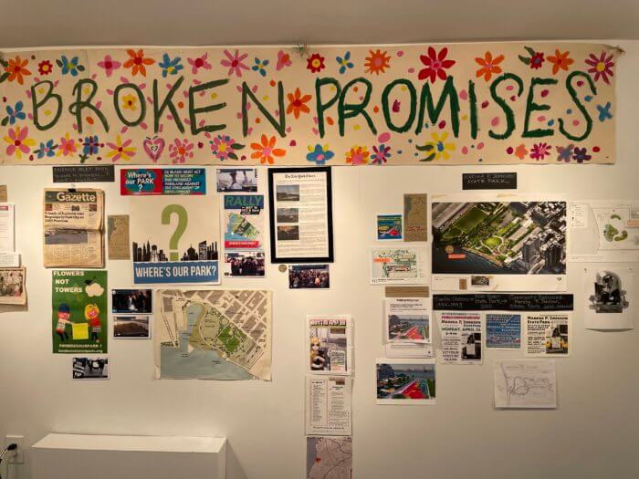 flyers and more at environmental activism exhibit