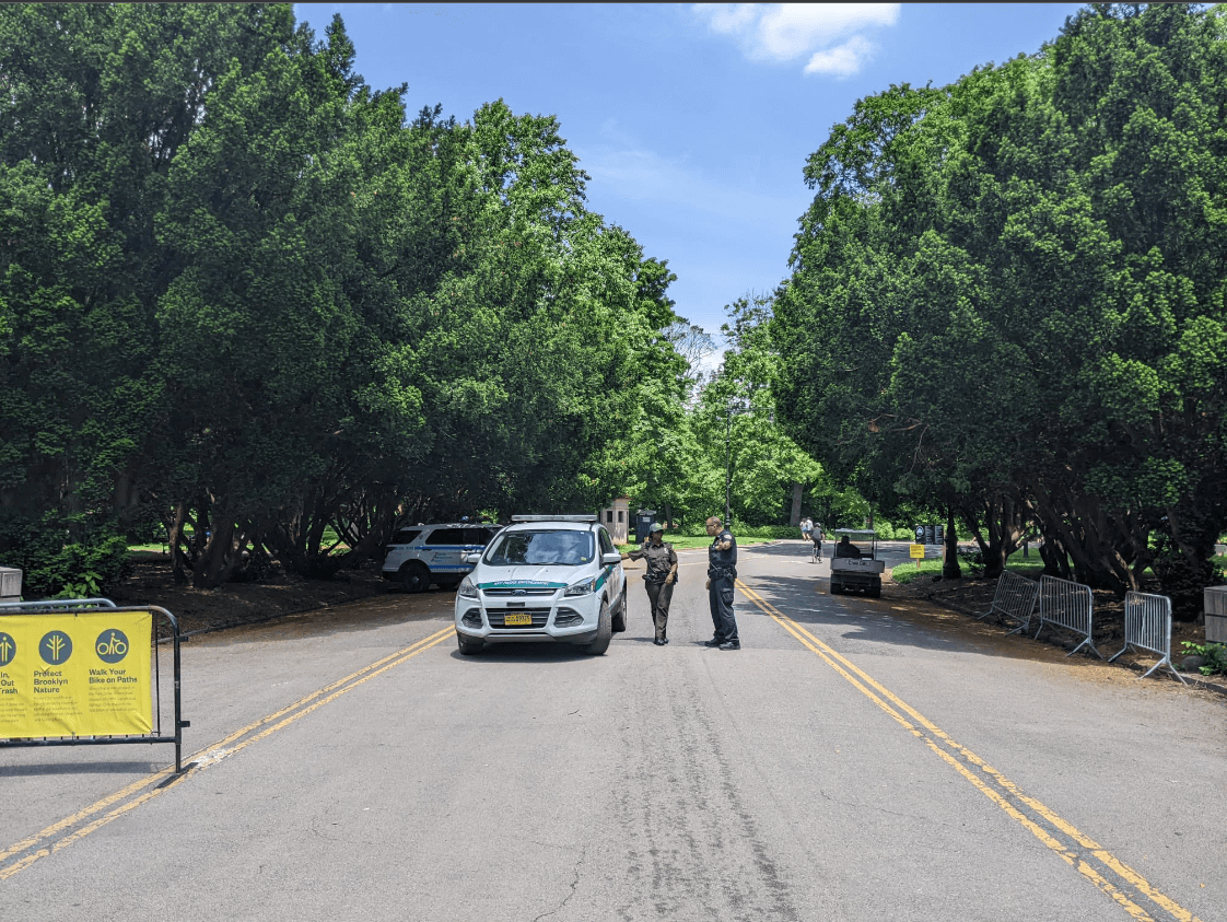 cops ticketing e-bike riders at prospect park
