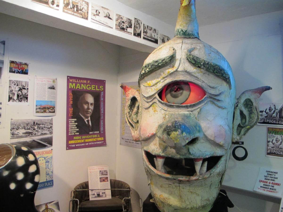 Cy the Spook-A-Rama Cyclops at the Coney Island Historical Project