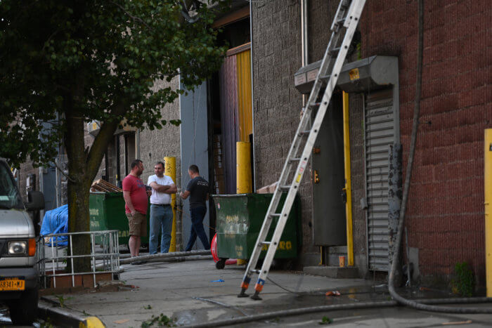 two-alarm fire in greenpoint furnuture 