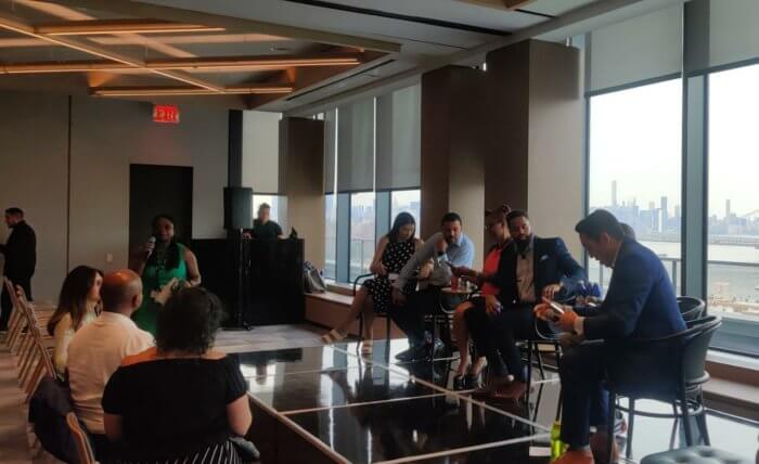 people sitting at brooklyn chamber of commerce renewable energy summit