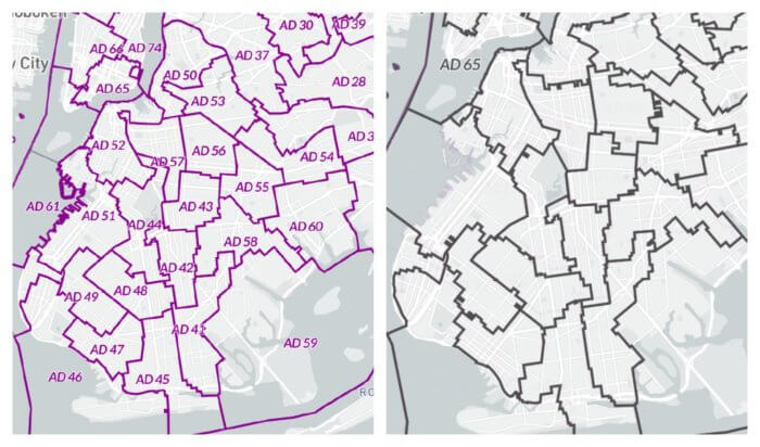 old and new assembly maps before primary