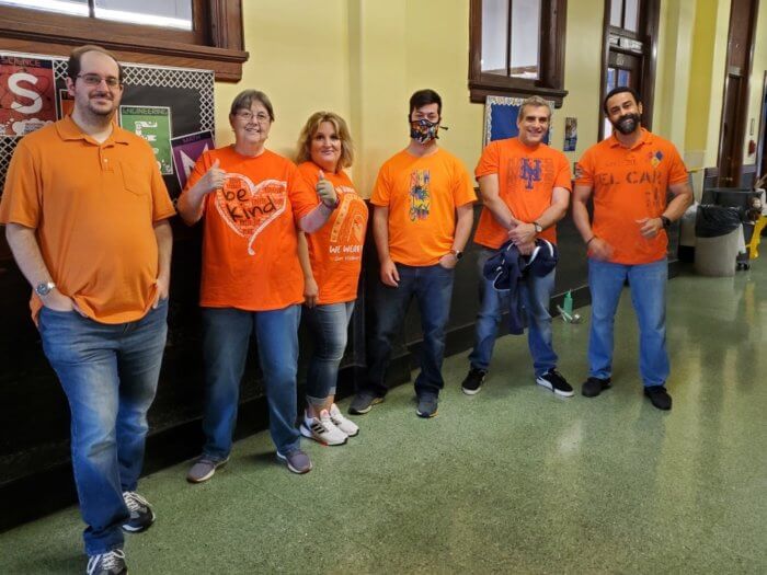 St. Joseph the Worker Catholic Academy supports Wear Orange.