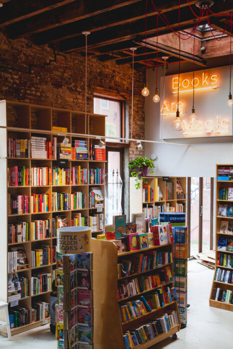 interior of books are magic on smith street