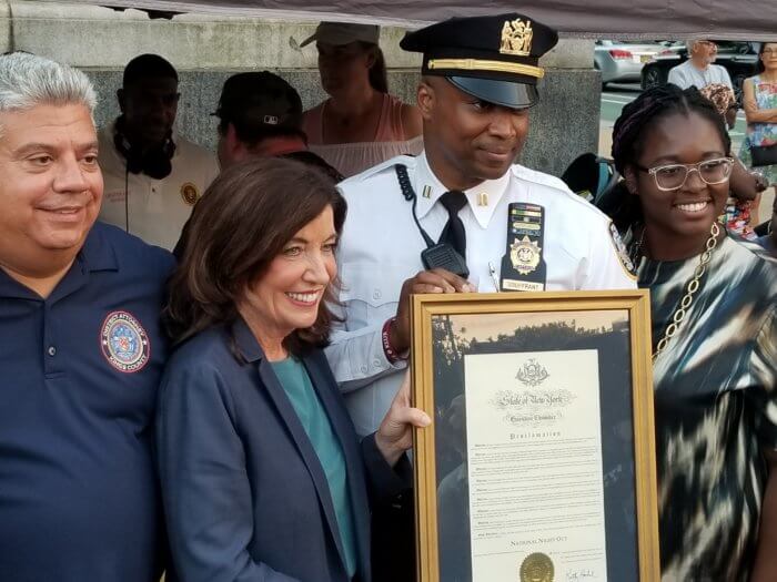gov kathy hochul at national night out